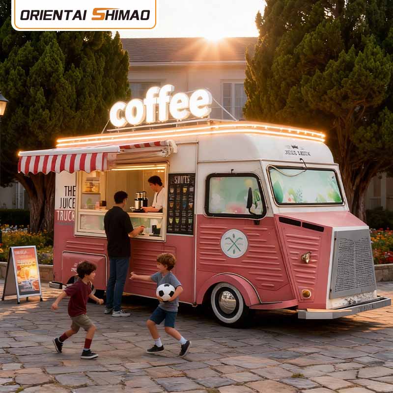 Teljesen felszerelt élelmiszer-utánfutók