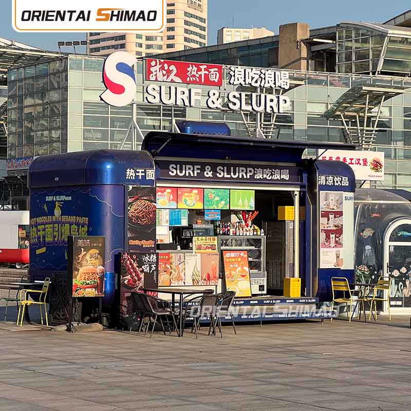 Élelmiszer furgon Használt élelmiszer teherautó Eladó Mobil Konyhai Vendéglátás Élelmiszer utánfutó Élelmiszer teherautó