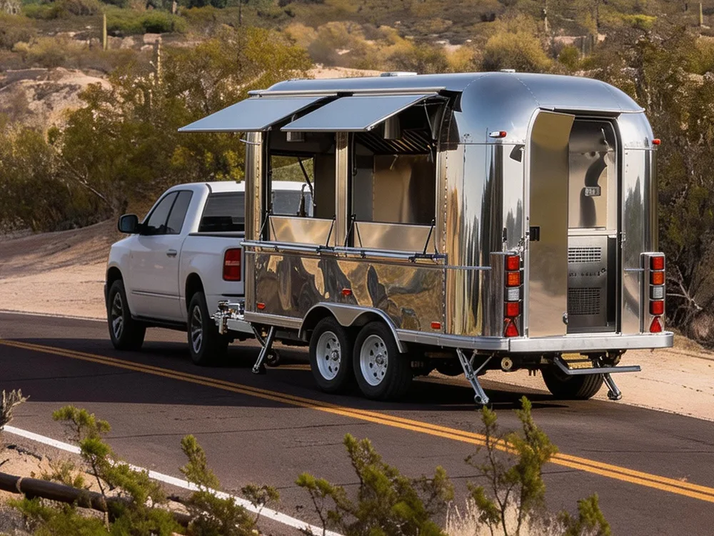 Stainless Steel Food Trailer
