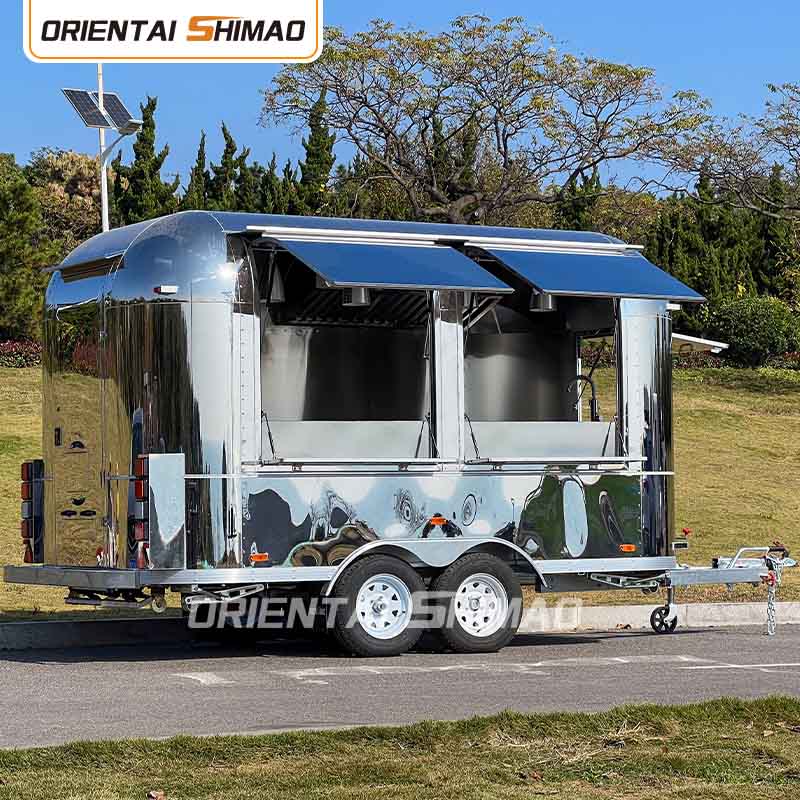 Pótkocsi élelmiszer teherautó